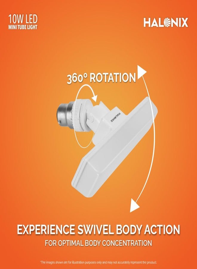 Halonix 10 Watts B22d LED bulb Mini tube Light| Color- Warm White Light | Pack of 1 - Image 5